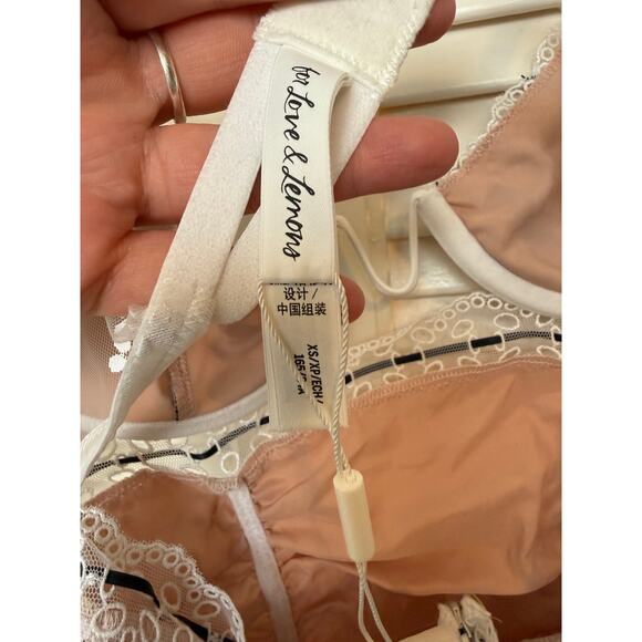 Love & Lemons X Victoria Secret Floral Festival Lace Bustier Daisy Mini Dress-XS - Picture 8 of 8